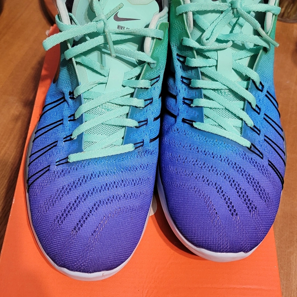 Womens sneaker Nike Gradient Turquoise, Blue and Purple Sneakers